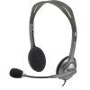 HEADSET STEREO H111/GREY 981-000593 LOGITECH
