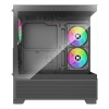 Case|XILENCE|XG172|MidiTower|Case product features Fan control panel/Transparent panel|Not included|Colour Black|XG172