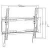 Maclean TV MC-413 Wall Mount Bracket 32"-80" VESA 600x400 45kg Tilting Universal Adjustable Spirit Level Mounting Accessories