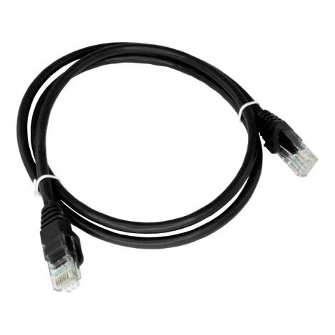Alantec KKU5CZA1 networking cable Black 0.25 m Cat5e U/UTP (UTP)