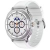 Samsung Galaxy Watch 8 Classic 3.3 cm (1.3") AMOLED 46 mm Digital 438 x 438 pixels Touchscreen 4G Silver Wi-Fi GPS (satellite)