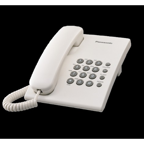 Panasonic | Corded | KX-TS500FX | White | 150 x 200 x 96 mm | 475 g