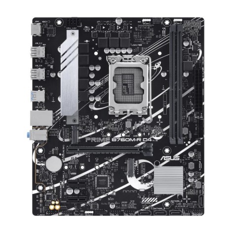 Mainboard|ASUS|Intel B760 Express|LGA1700|Micro-ATX|Memory DDR4|Memory slots 2|2xPCI-Express 4.0 1x|1xPCI-Express 4.0 16x|2xM.2|1x15pin D-sub|1xHDMI|4xUSB 2.0|4xUSB 3.2|1xOptical S/PDIF|3xAudio port|PRIMEB760M-RD4