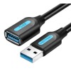 CABLE USB3.0 MALE TO FEMALE/0.5M BLACK CBHBD VENTION