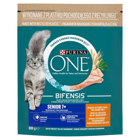 PURINA One Bifensis Senior 7+ - dry cat food - 800 g