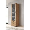 Cama display cabinet SOHO S1 lefkas oak/black