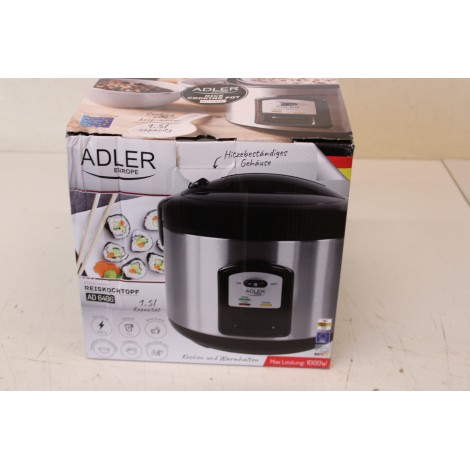 SALE OUT. Adler | AD 6406 | 1000 W | Black, Stainless steel | DAMAGED PACKAGING