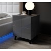 Cama bedside table REJA graphite grey gloss/graphite grey gloss