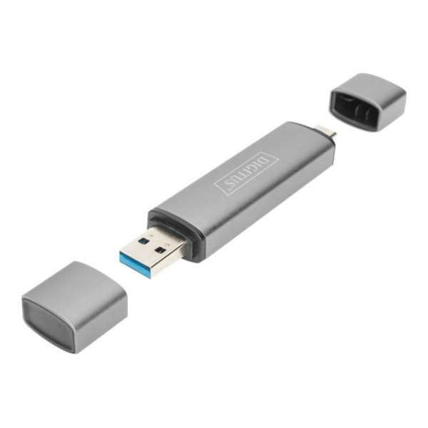 DIGITUS Dual Card Reader Hub USB-C ...