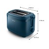 Philips 3000 series toaster HD2511/70, 8 settings, 2-slot, bun warmer | Philips