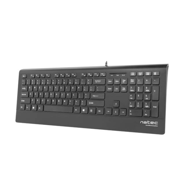 Natec Keyboard, Barracuda, US Layout, Slim ...