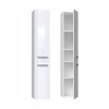 Bathroom cabinet NEL II 31x30x174 cm, white, glossy