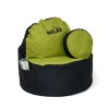 Sako bag pouffe Coffee black-olive XXL 120 x 80 cm