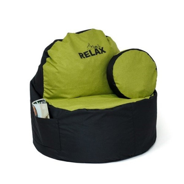 Sako bag pouffe Coffee black-olive XXL ...