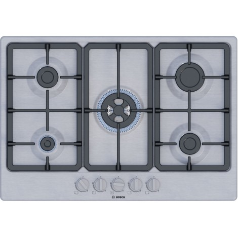 Bosch Serie 4 PGQ7B5K90 hob Stainless steel Built-in 75 cm Gas 5 zone(s)