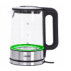 Mesko | Kettle | MS 1301b | Electric | 1850 W | 1.7 L | Glass/Stainless steel | 360° rotational base | Black