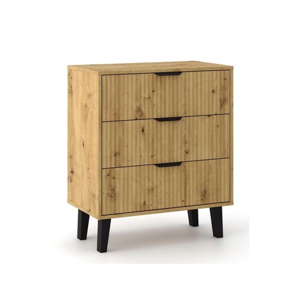 SCANDI 3S SLIM OAK ARTISAN CHEST ...