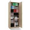 Filing cabinet OLIV 2D 74x35x180 cm, sonoma