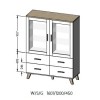 Cama display cabinet LOTTA 2D4D white + sonoma oak