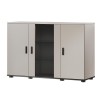 Cama SOHO chest of drawers 120x41x80 cashmere + black