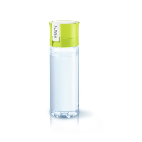 Brita Fill&Go lime green filter bottle +4filters