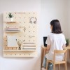 Maclean wooden board organizer, light wood color, 60x80 cm, max. 20 kg, MC-131 WD