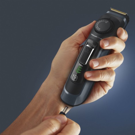 Rowenta Beard Trimmer | TN3804E0 Virtuo | Cordless | Number of length steps 39 | Black/Blue
