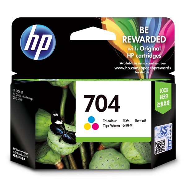 HP 704 Tri-color Original Ink Advantage ...