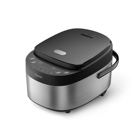 Philips Mini rice cooker | HD3093/80 3000 series | 600 W | 0.85 L | Number of programs 8 | Black/Stainless Steel