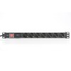 Digitus | 1U Aluminum PDU, rackmountable, 7x safety outlet 16A Plug, 250VAC 50/60Hz, switch, surge protection | DN-95407