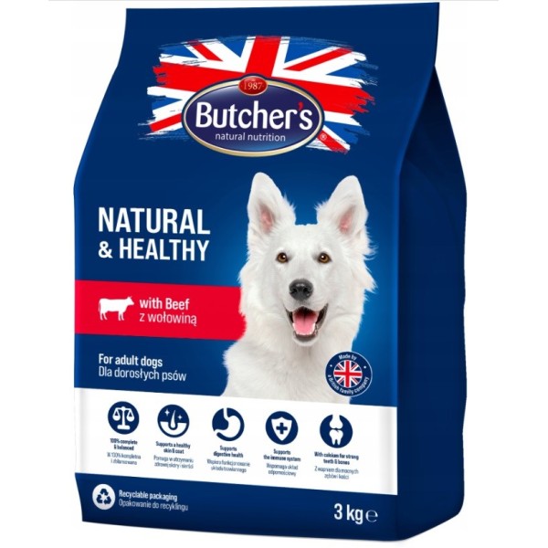 BUTCHER'S Natural&Healthy with beef - dry ...