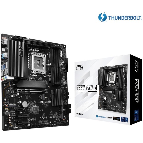 Mainboard|ASROCK|Intel Z890|LGA1851|ATX|Memory DDR5|Memory slots 4|1xPCI-Express 4.0 ...