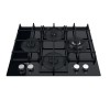 Hotpoint HAGS 62F/BK Black Built-in 59 cm Gas 4 zone(s)