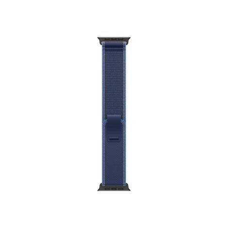 Apple 49mm Blue/Bright Blue Trail Loop - S/M - Black Titanium Finish