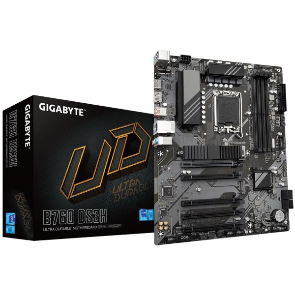 Mainboard|GIGABYTE|Intel B760 Express|LGA1700|ATX|Memory DDR5|Memory slots 4|4xPCI-Express ...