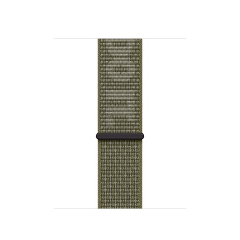 Apple | Nike Sport Loop | 41 | Sequoia/Pure Platinum | Woven nylon | Strap fits 130–190mm wrists