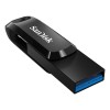 SanDisk Ultra Dual Drive USB flash drive 128 GB USB Type-A / USB Type-C 3.2 Gen 1 (3.1 Gen 1) Black, Silver
