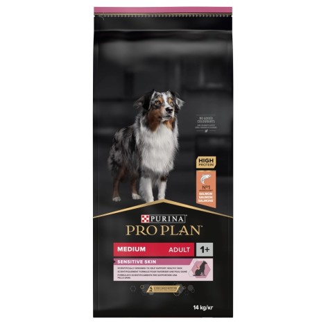 Purina Medium Adult Sensitive Skin 14 kg Salmon