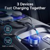 MOBILE CHARGER CAR USB/3P BLACK FFOB0 VENTION