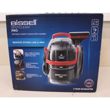 SALE OUT. Bissell SpotClean Pro Spot Cleaner | Bissell | Spot Cleaner | SpotClean Pro | Corded operating | Handheld | Washing function | 750 W | - V | Red/Titanium | Warranty 24 month(s) | USED, SCRATCHED, MISSING BRUSH HEAD