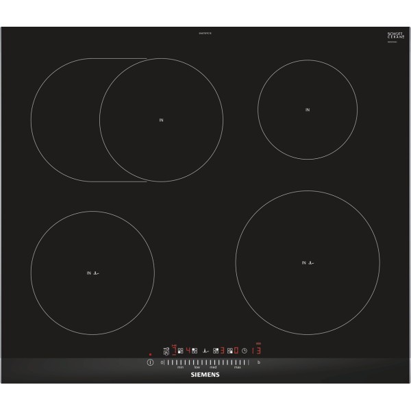 Siemens EH675FFC1E hob Black, Stainless steel ...