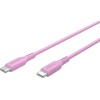 Goobay USB-C Silicone Cable, 1.5 m, Pink | Goobay