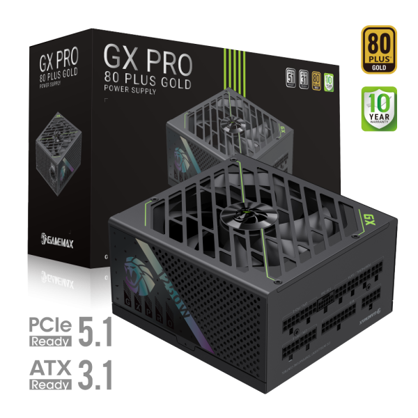 Gamemax Power Supply, 80 PLUS, Gold ...