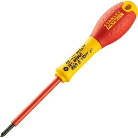 Stanley Fatmax screwdriver VDE PZ0x75 mm, 1000V (with blister)