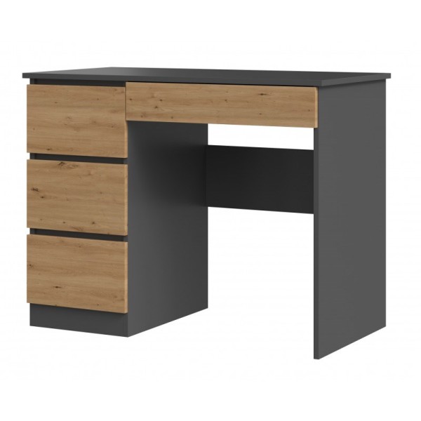 Desk MIJAS LEFT 98x51x76 cm Anthracite/Artisan