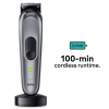 Braun | All-in-one Trimmer | MGK7420 | Cordless | Number of length steps 13 | Black/Grey