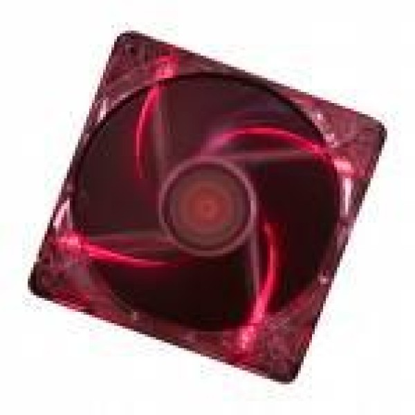 CASE FAN 120MM TRANSP 3PIN+4P/RED 12V ...