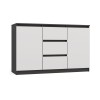 CHEST OF DRAWERS 2 DOORS 3 DRAWERS ANTHRACITE/WHITE