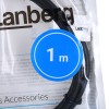 Lanberg CA-USBA-30CU-0010-BK USB cable 1m 3.0 USB A Black