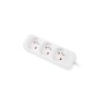 Lanberg Cable Power Strip 3M 3X French Outlets Quality-Grade Copper | PS0-03E-0300-W